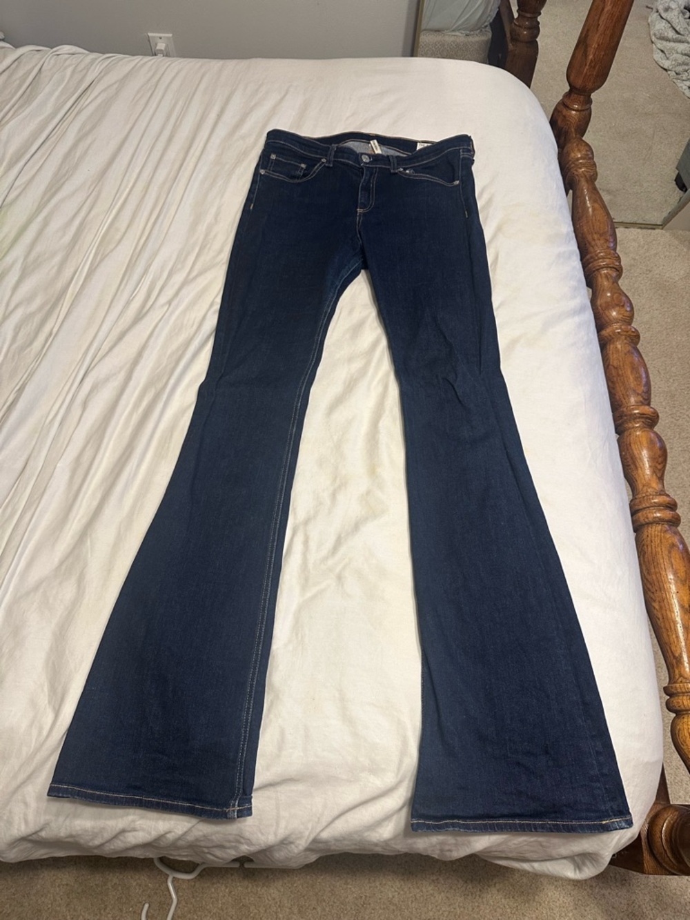 Rag & Bone / JEAN High Rise Bell Bottom Flare Denim Size 31